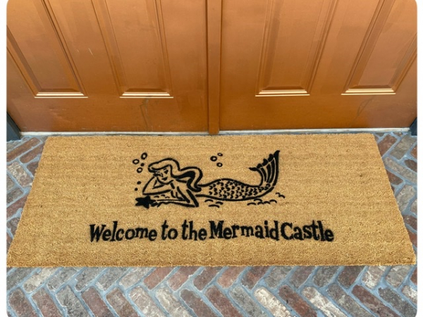 Doublewide XL Mermaid- What up fishes?!™ doormat