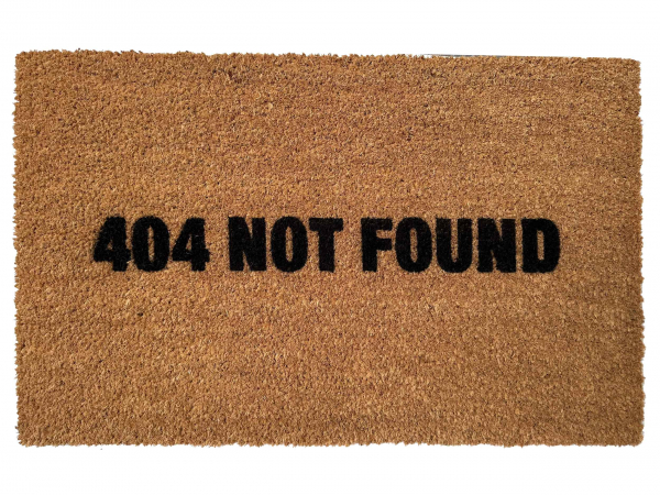 404 not found funny computer internet error code doormat