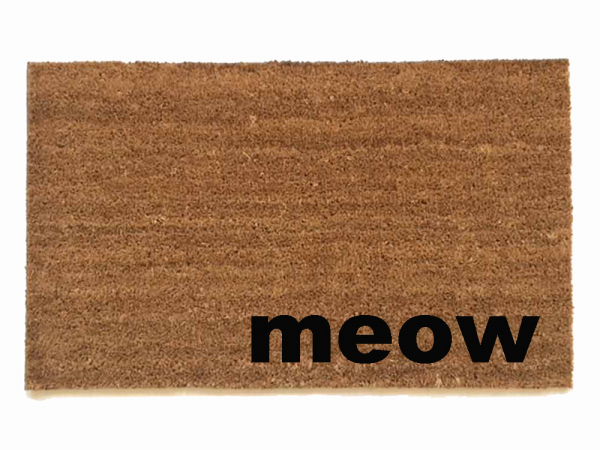 feline fine cat lover doormat