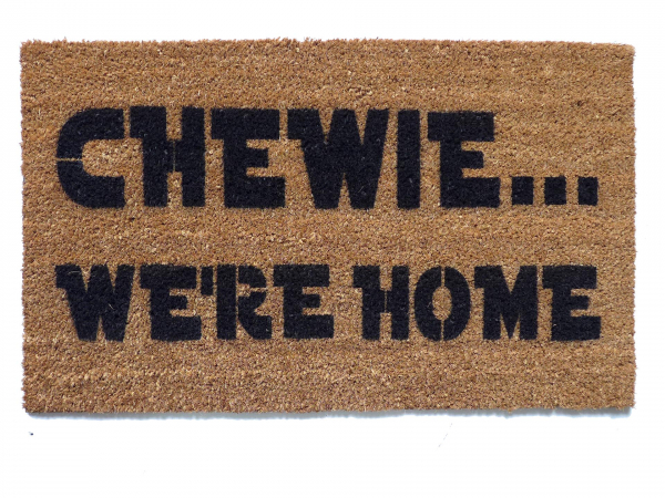 Chewie, we're home, Star Wars coir outdoor doormat