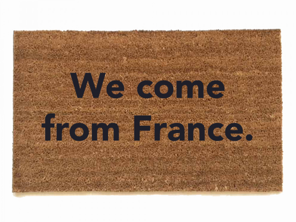 Coneheads, we come from France coir doormat