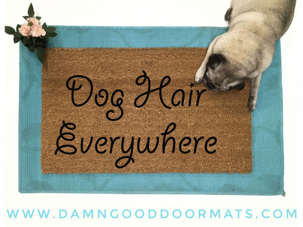 dog hair everywhere funny dog lover doormat