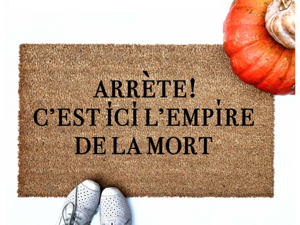 coir outdoor doormat in french for stop this is the empire of the dead