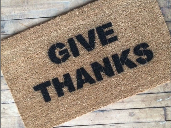 give thanks holiday thanksgiving doormat