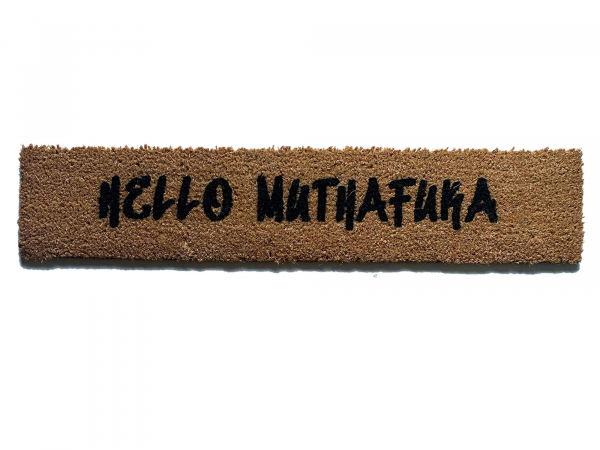 hello muthafuka lil wayne skinny thin coir outdoor doormat
