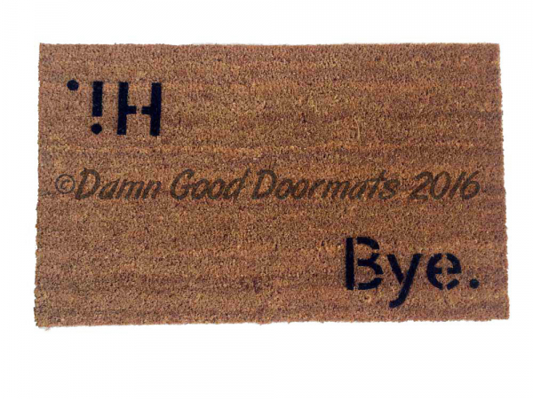Hi Bye BLOCK doormat
