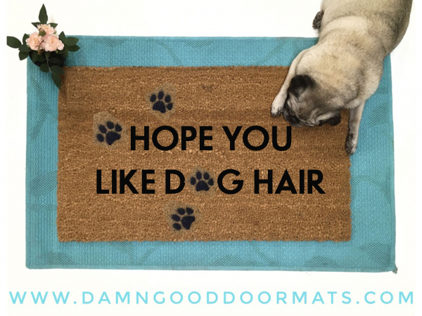 hope you like dog hair funny rude pet lovers doormat