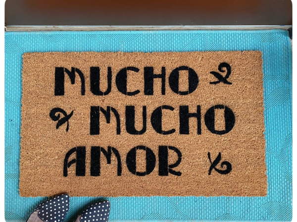 Mucho Mucho Amor Walter Mercado spanish mexican doormat