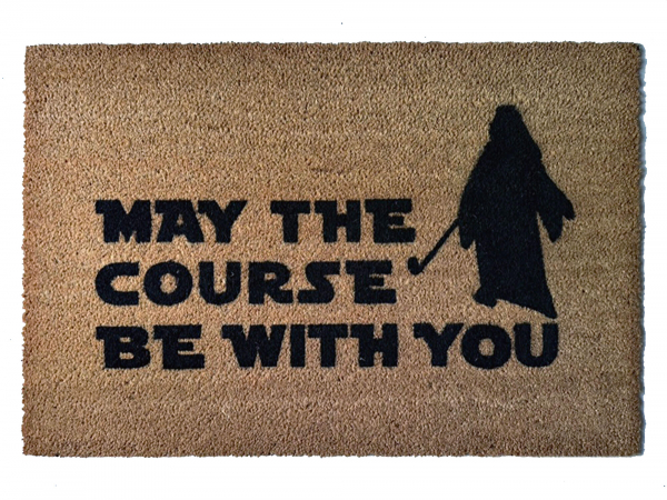Nerdy Golfer May the course be with you Star Wars Darth Vader doormat