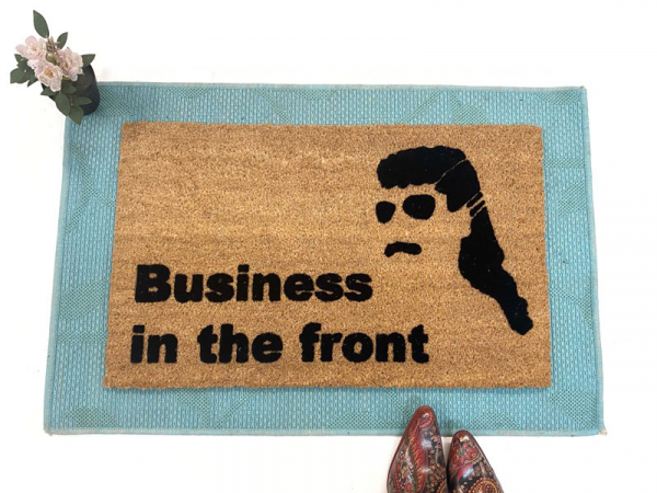 Party's in the back™ funny  redneck MULLET Americana doormat