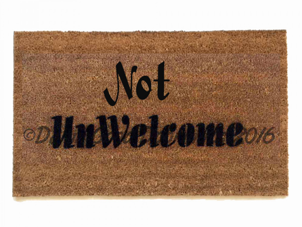 not unwelcome doormat funny rude go away come in