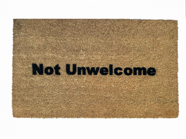 Not Unwelcome ™ funny welcome doormat
