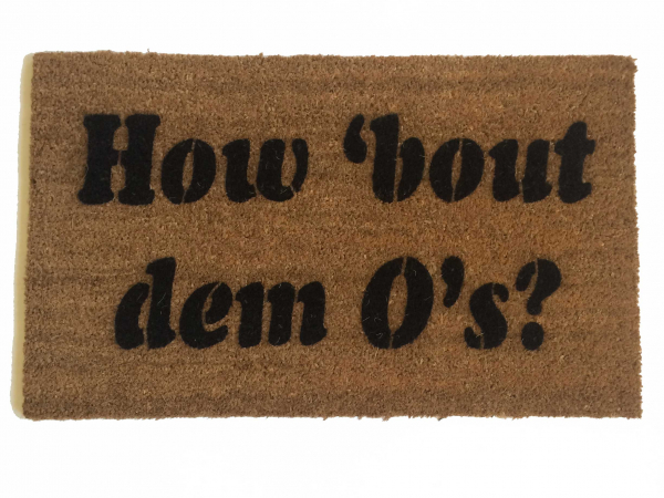 how 'bout dem O's? Baltimore Oriole's fan doormat