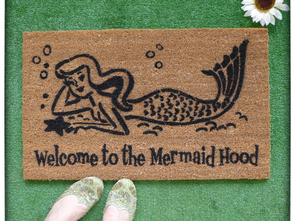 Mermaid Hood™  OR What up fishes?!™ funny doormat
