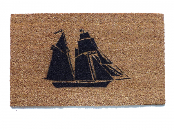 Pirate ship doormat- The Pride of Baltimore Hand Painted door mat