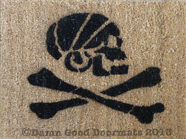 Pirate Skull and Crossbones Jolly Rodger doormat