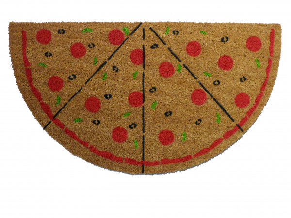 oversized Ultimate PIZZA Lovers pepperoni doormat