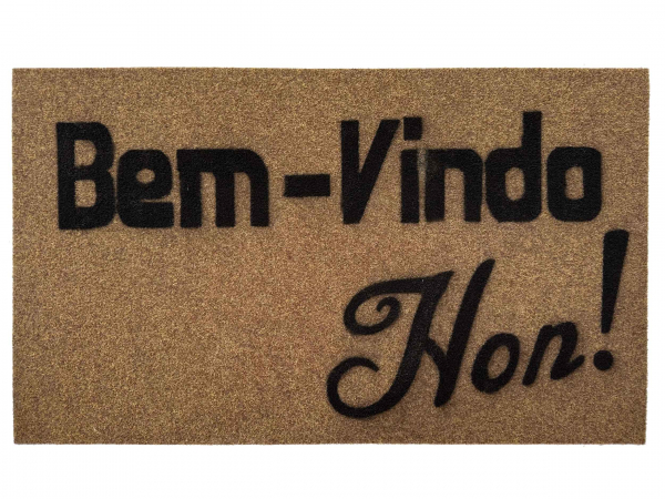 Bem Vindo Hon! PORTUGUESE and Baltimore Welcome doormat