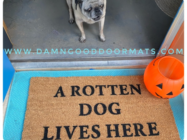 Rotten DOG lives here™ Hocus Pocus Halloween doormat