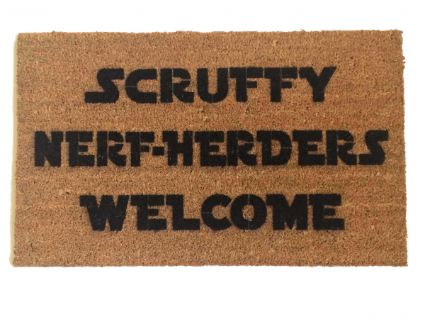 Scruffy Nerf Herders Welcome™ doormat