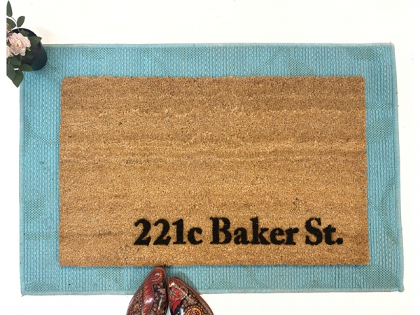 Sherlock Holmes street address 221c Baker St literature lover gift nerd hou
