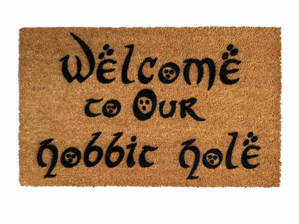 Welcome to OURHobbit Hole JRR Tolkien nerd doormat