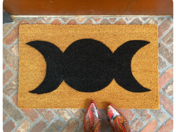coir sustainable doormat with WICCAN  Moon