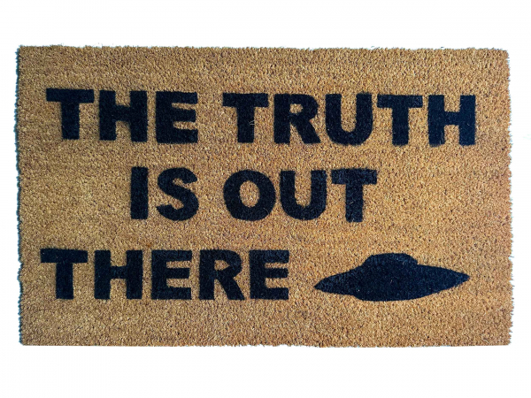 X-Files the truth is out there nerdy housewarming gift damn good doormat