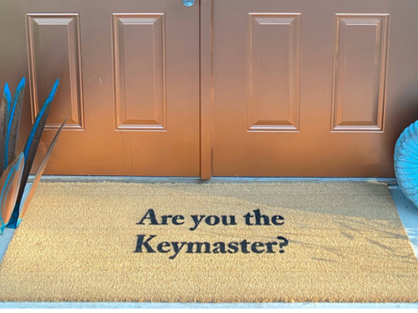 doublewide XL Keymaster Ghostbusters doormat