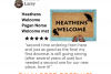 5 star review of Damn Good Doormats’ Heathens Welcome door mat reading “Second t