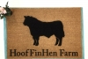 Custom Angus Bull Farmhouse Country  Ranch doormat
