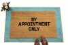 By Appointment Only funny go away doormat