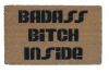 Badass Bitch Inside™ doormat ladyboss bachelorette party decor