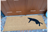 Doublewide XL Witch familiar Black cat silhouette doormat Halloween