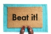 Beat it! Funny Micheal Jackson go away mat from Damn Good Doormats