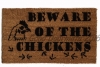chicken beware barnyard farm pig damn good doormat