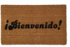 coir outdoor Spanish Bienvenido! doormat