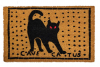 coir outside black cat doormat Cave Catus Pompeii mosaic "Beware of Cat" doormat