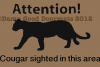 Attention! Cougar sighted in the area. funny  doormat