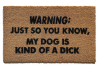 my dogs kind of a DICK funny rude dog lover gift doormat