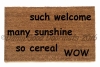 doge much welcome, many sunshine, so cereal,wow, meme, funny, doormat