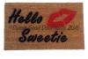 Hello Sweetie DR. WHO River's Song Kiss doormat