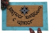 JRR Tolkien Elvish language 2 color nerd doormat