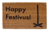 Happy Festivus Seinfeld funny sustainable coir doormat