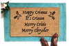 Happy Crimus It's Crisum Merry Crisis Merry Chrysler doormat