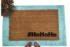 Ho Ho Ho Santa Christmas funny welcome hashtag doormat doormatt