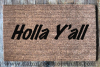 HOLLA Y'all country doormat