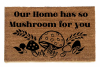 photo of coir doormat Our home has so mushroom for you with vintage 70's mushroo