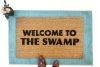 Welcome to THE SWAMP dump trump doormat drain the swamp political humor doorma