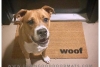 woof speak dog funny dog lover doormat